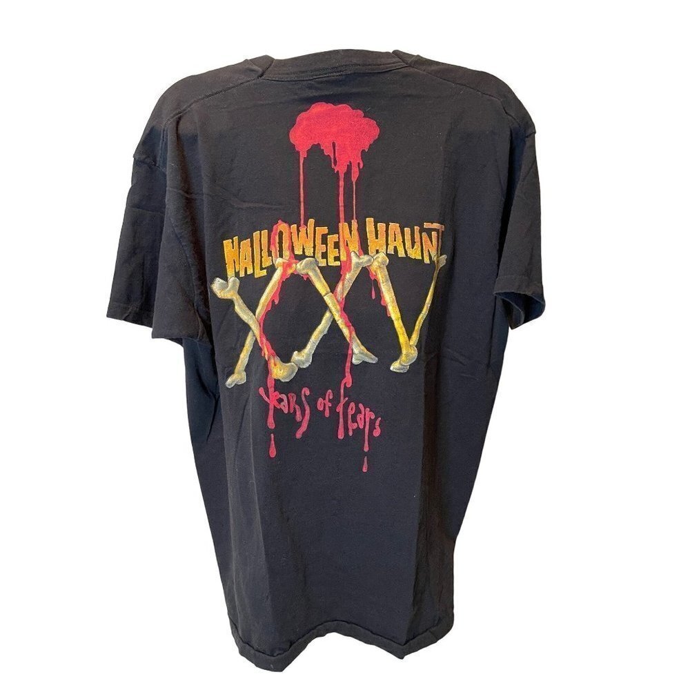 Knott’s Scary Farm Mens T Shirt Black Size XL Vintage 1997 Halloween Haunt USA - Picture 10 of 15